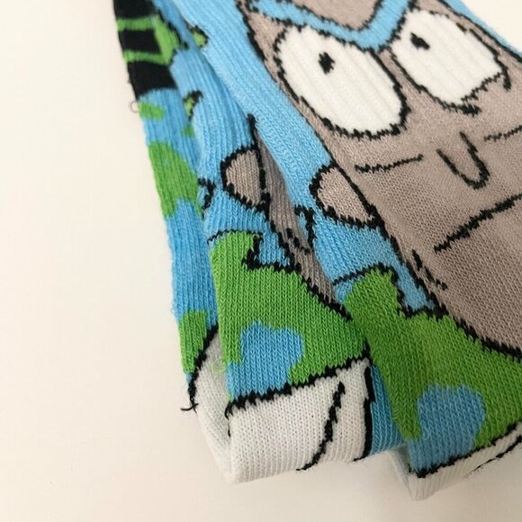 Rick and Morty Socks Shoe Size 6-12 Adult Swim - Picture 5 of 13